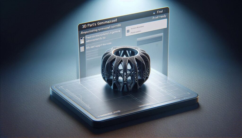 Pieza realizado con manufactura aditiva